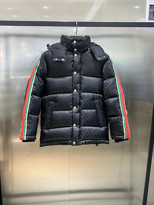 Gucci Waterproof Down Jacket with Detachable Hood
