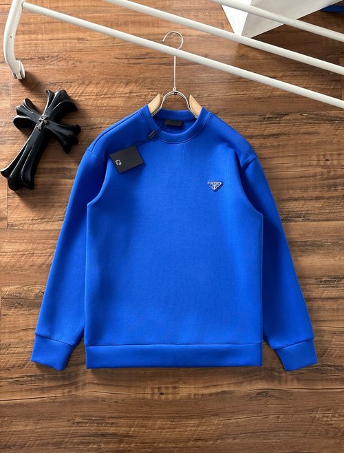 Prada Superior Space Cotton Sweatshirt with Excellent Craftsmanship