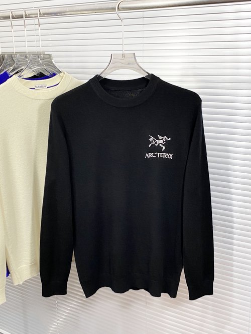 ArcTeryx Arc Logo Embroidered Cashmere Wool Blend Sweater