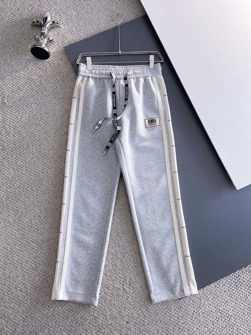 Balenciaga High-Quality Casual Pants with Distinctive Logo
