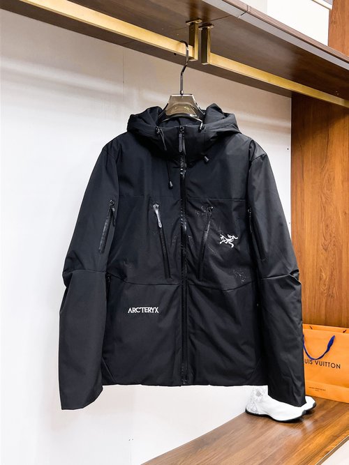 ArcTeryx 90% Down Jacket with Classic Logo & Colorful Design