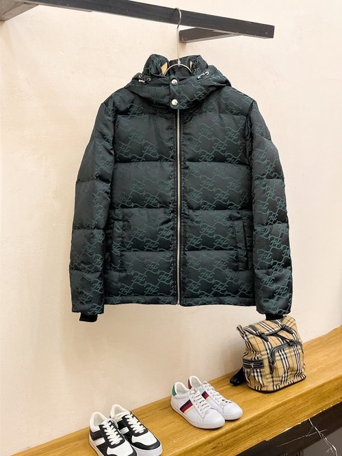 Fendi Premium Down Jacket with Logo and Colorful Design