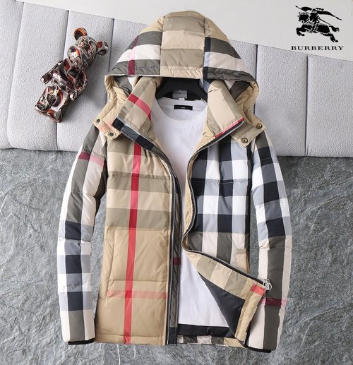 Burberry Premium 90% Down Jacket with Classic Logo