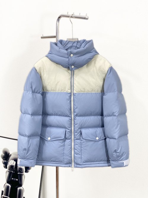 Gucci Classic GG Pattern Water-Resistant Down Coat