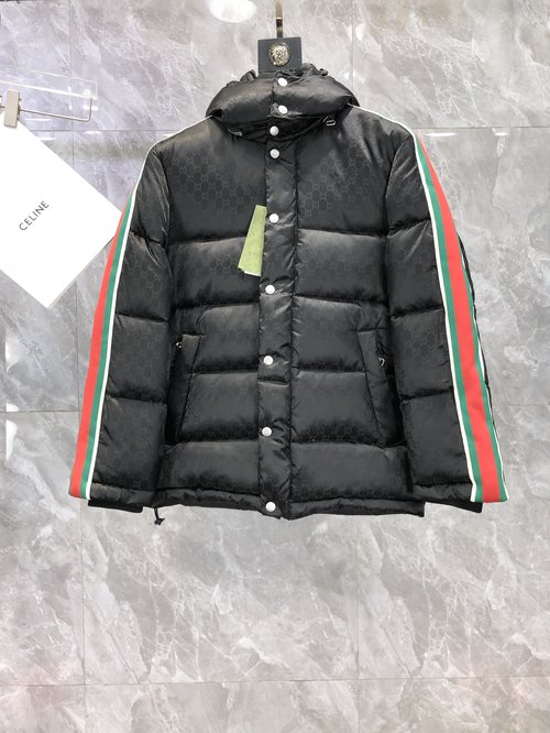 Gucci Couple Hooded Down Jacket with Detachable Hat