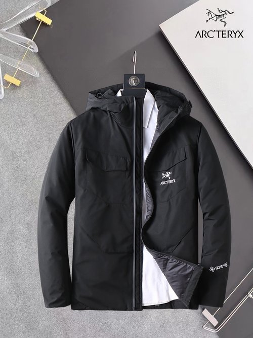 ArcTeryx Premium 90% Down Jacket with Three Labels