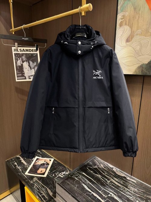 ArcTeryx 90-Down Filled Jacket with Classic Logo & Color Block