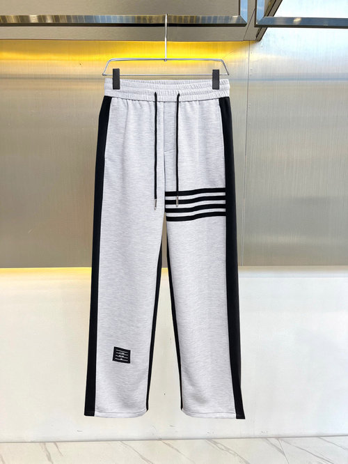 Thom Browne New Casual Pants with Logo, Great Comfort