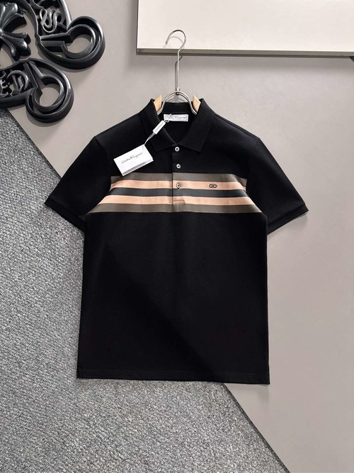 Ferragamo Classic and Comfortable Logo Polo Shirt