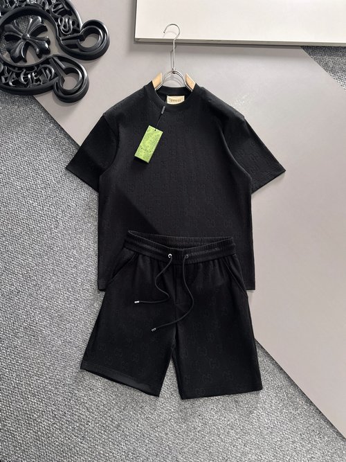 Gucci Custom Cotton Short-Sleeve T-Shirt and Shorts Set