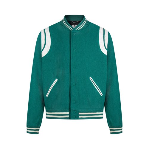 Yves Saint Laurent High - end Wool Leather - patched Jacket