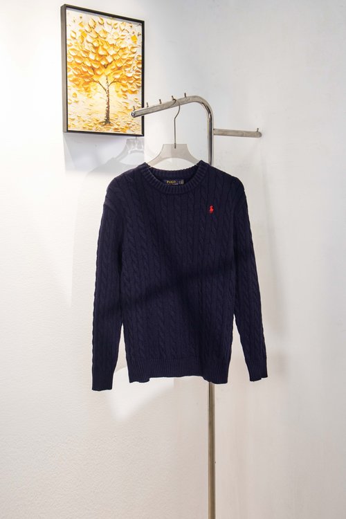 Polo Ralph Lauren Crew-neck Twisted Sweater, Four Colors, Unisex