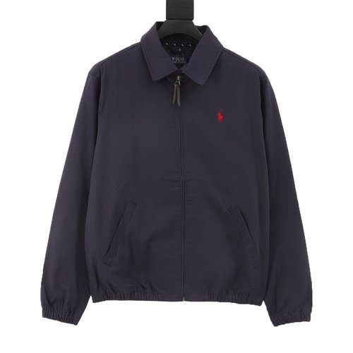 Polo Ralph Lauren Classic Zip-up Jacket with Exquisite Embroidery