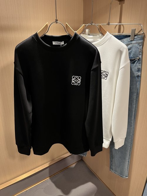 Loewe High-Tide Logo-Embroidered Air-Cotton Pullover