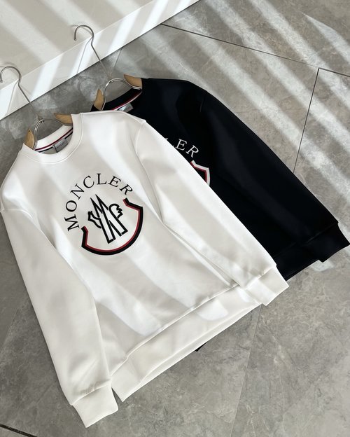 Moncler Long Sleeve Sweatshirt with Embroidered Logo