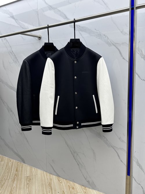 Givenchy Stylish Baseball Collar Casual Jacket