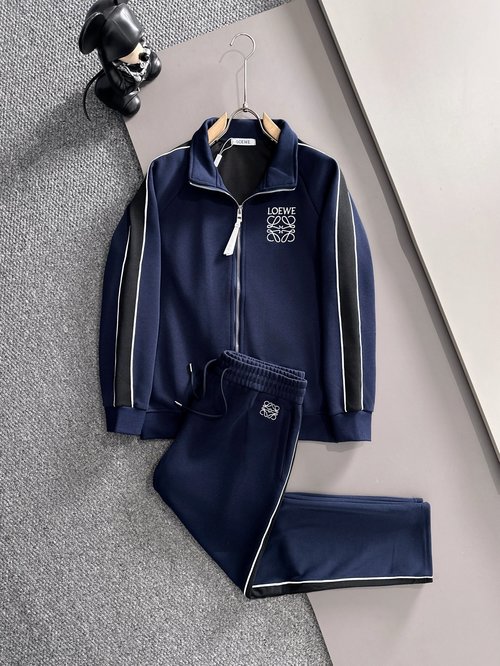 Loewe Top-quality Spliced Suit with Classic Webbing