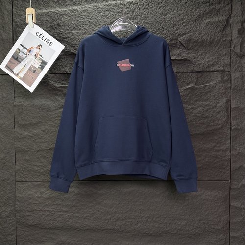 Balenciaga 3D Embossed Logo Hoodie, Various Colors