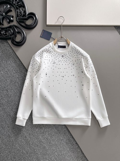 Louis Vuitton Stylish Space Cotton Hoodie with Monogram Fade
