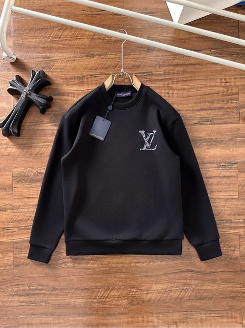 Louis Vuitton Stylish Round-Neck Air Layer Hoodie with Print Design