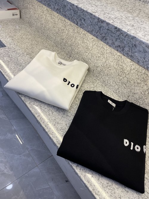 Dior Air Layer Cotton Sweatshirt with Iconic Embroidery