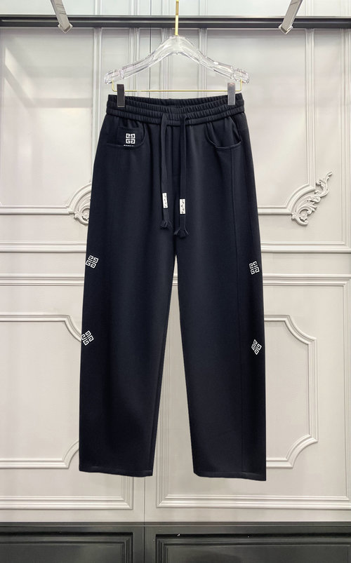 Givenchy New Casual Pants with Distinctive Logo, High Comfort