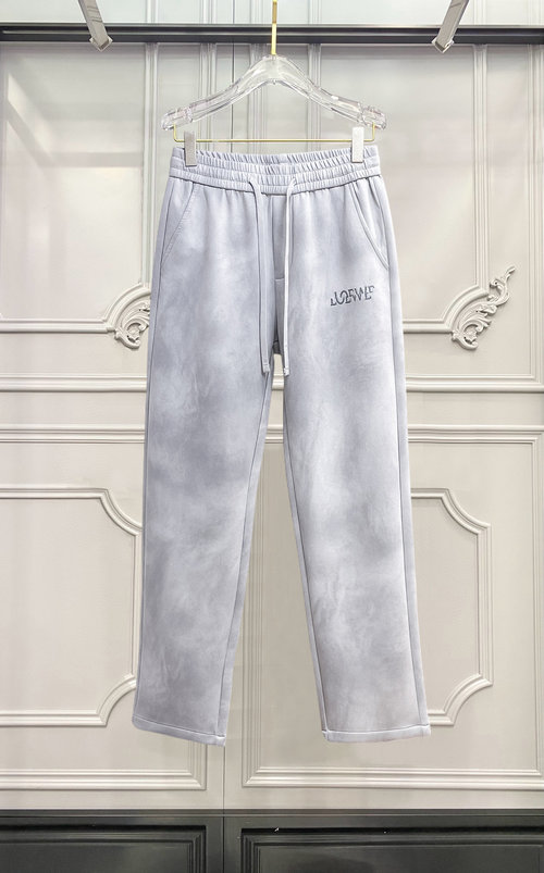 Loewe New Casual Pants with Distinctive Logo, High Comfort