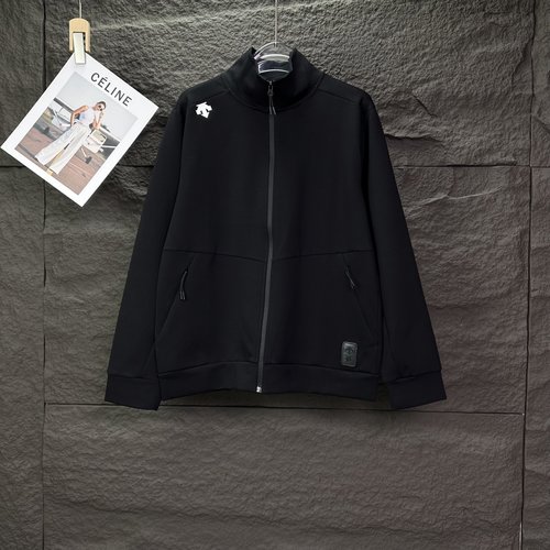 Descente Zipper Pocket Spliced Classic Logo Suit for Couples