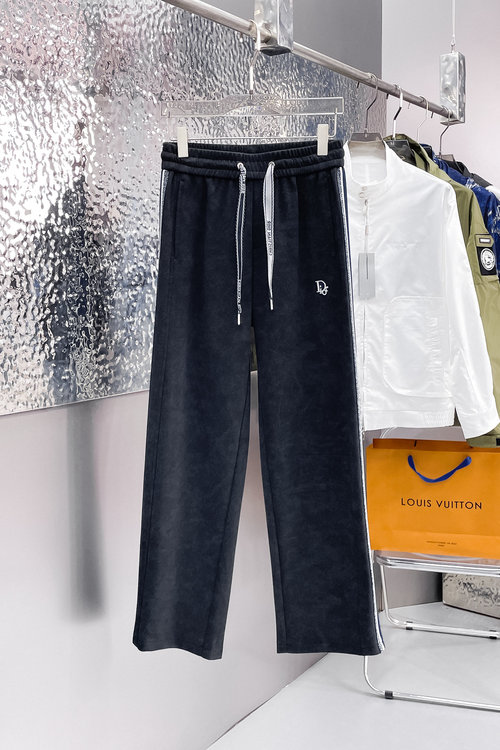 Dior Casual Pants with Logo, High Comfort