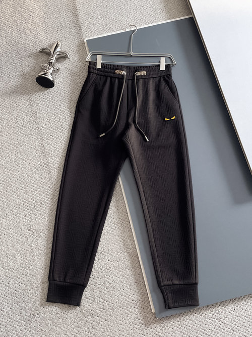Fendi High-quality Casual Pants with Logo and Custom Fabric