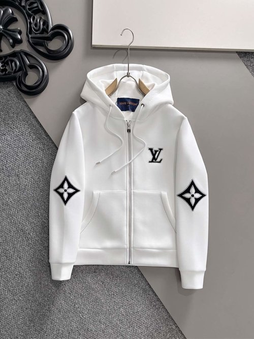 Louis Vuitton Zippered Hoodie, Classic and Trendy