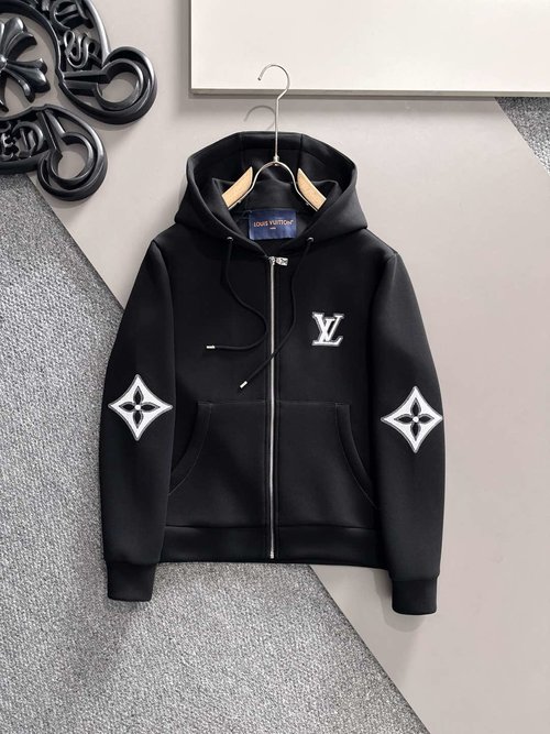 Louis Vuitton Zippered Hoodie, Classic and Trendy
