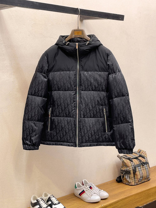 Dior Premium 90% Down Jacket with Logo and Colorful Design