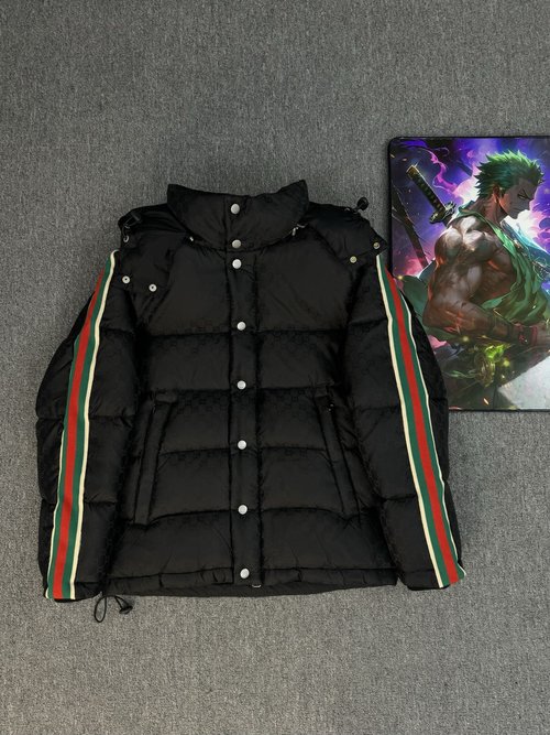 Gucci Couple Hooded Down Jacket with Waterproof Fabric