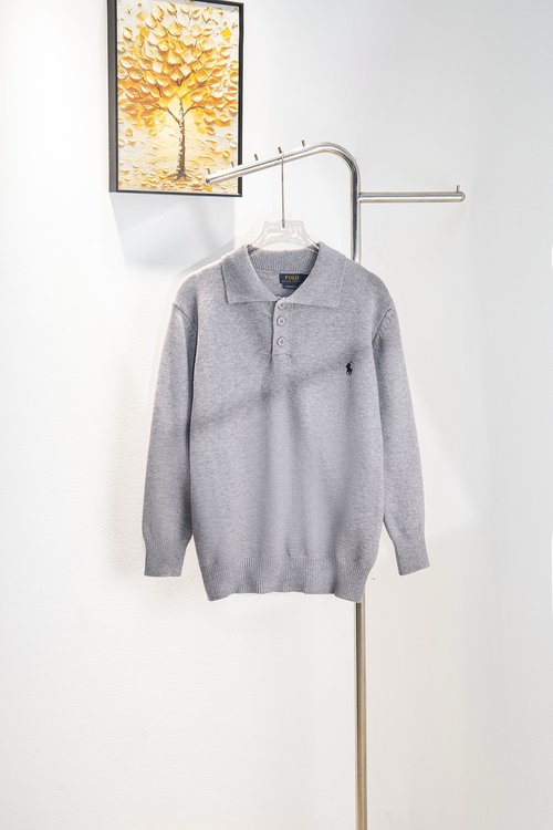 Polo Ralph Lauren Half-Buttoned Knit Sweater, Versatile & Exquisite