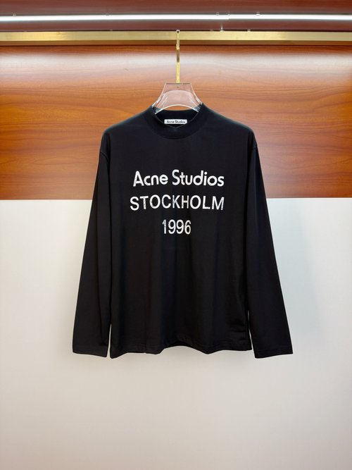Acne Studios Comfortable Long-Sleeve Round-Neck T-Shirt