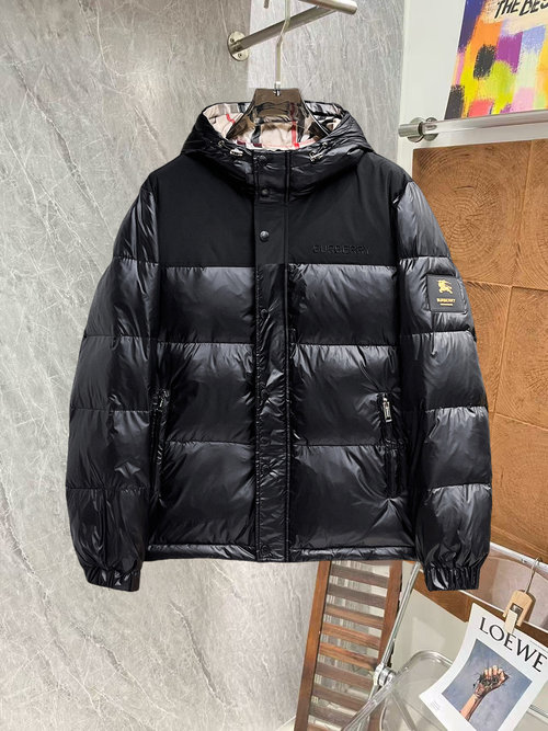 Burberry Premium 90 Down Jacket with Logo & Piping