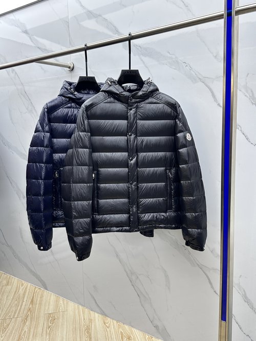 Moncler Fashionable Hooded Lightweight Down Jacket with Logo