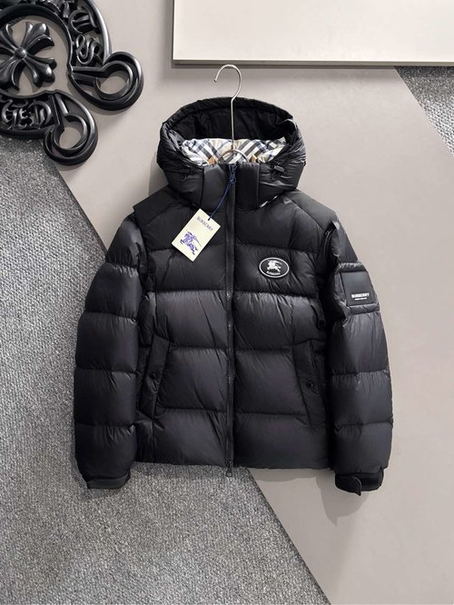 Burberry Waterproof Down Jacket with Detachable Sleeves