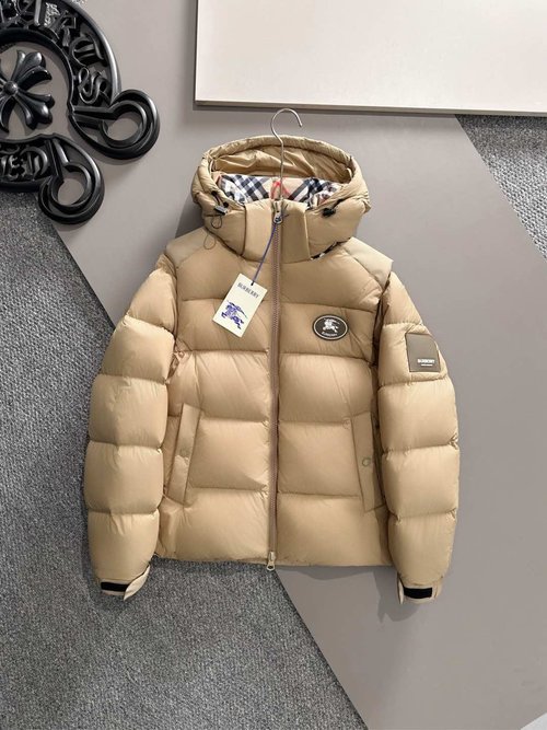 Burberry Waterproof Down Jacket with Detachable Sleeves