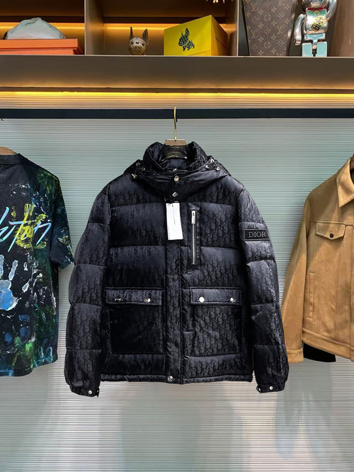 Dior Warm and Lightweight Jacket Filled with 90% Down and Logo - Patched