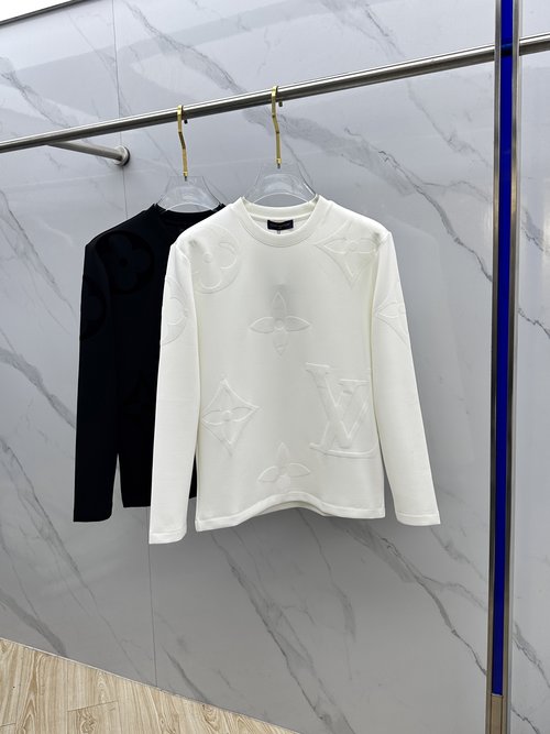 Louis Vuitton Warm Long-Sleeve Base Layer with All-Over Logo Print