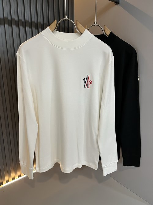 Moncler Breathable Long-Sleeve Base Layer with Logo