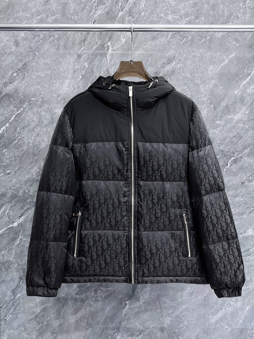 Dior Premium 90-Down Jacket with Logo & Color Block