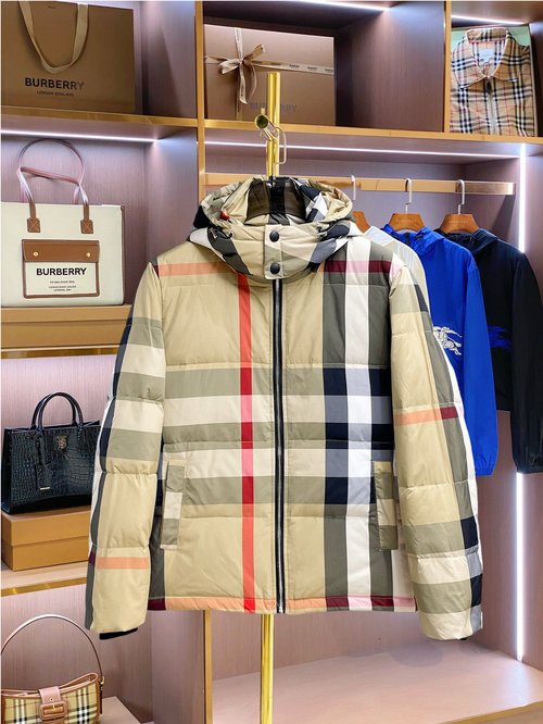 Burberry High - end 90% Down Jacket with Logo