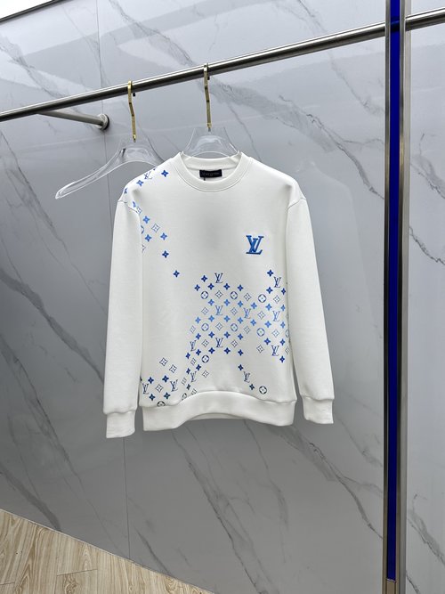 Louis Vuitton Embroidered Round Neck Pullover with Premium Features