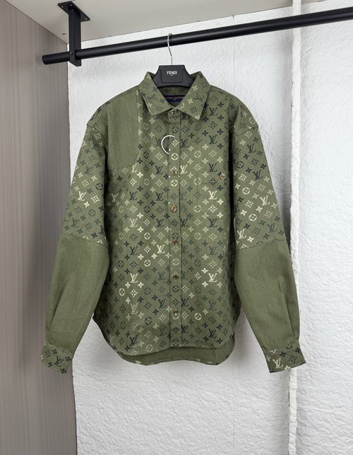Louis Vuitton Pointed Collar Full Monogram Shirt