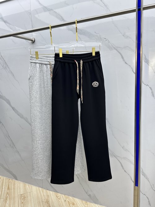 Burberry Comfortable Fleece Straight-leg Casual Pants
