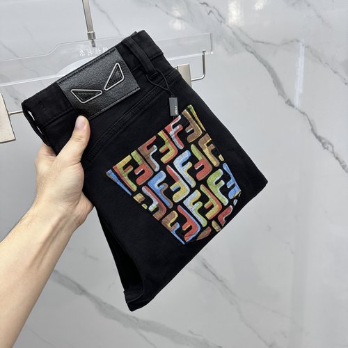 Fendi High - Quality Customized Wash - Resistant Jeans