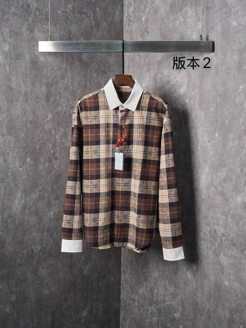 Louis Vuitton Flannel Polo Shirt with Intricate Jacquard and Fine Textures